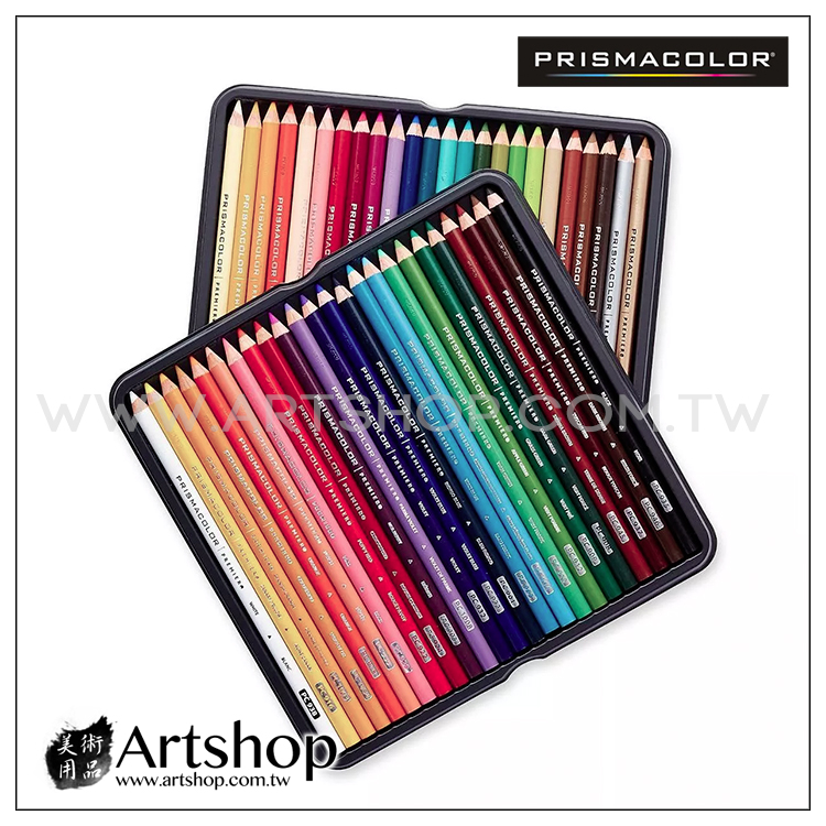 美國PRISMACOLOR 頂級油性軟芯色鉛筆(48色) 鐵盒